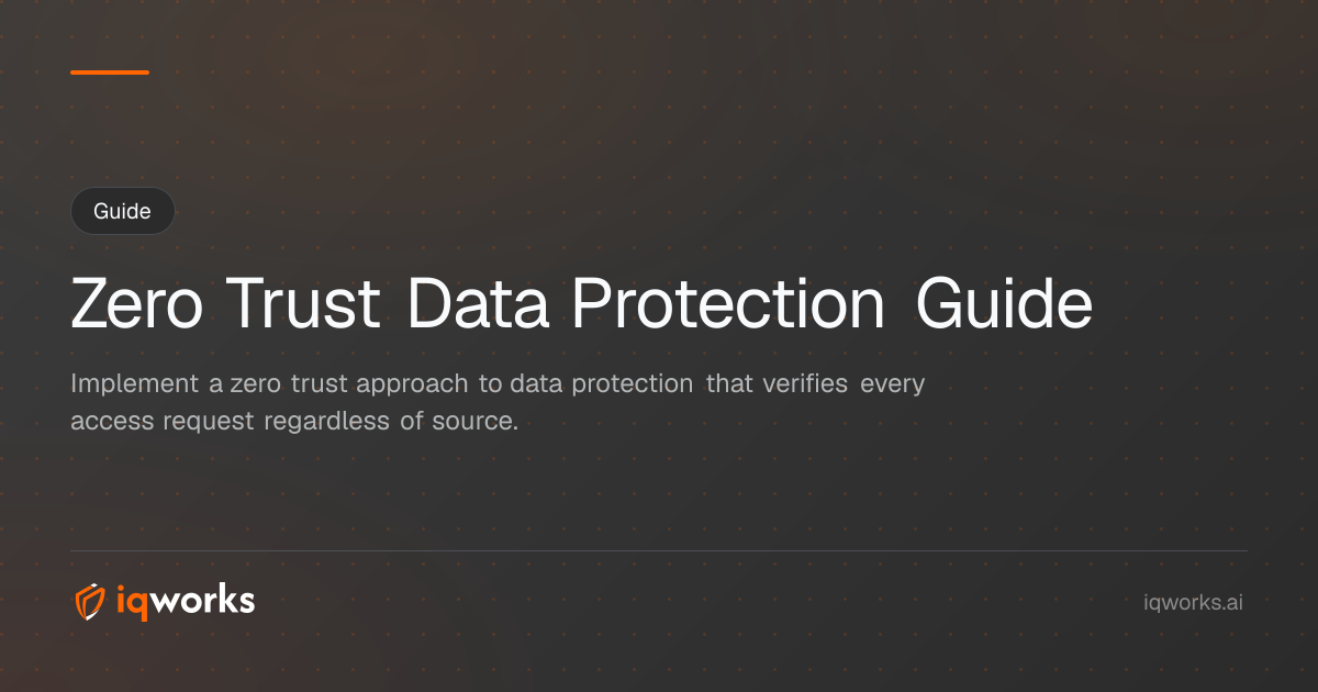Zero Trust Data Protection Guide 2026 | Security & Privacy | IQWorks